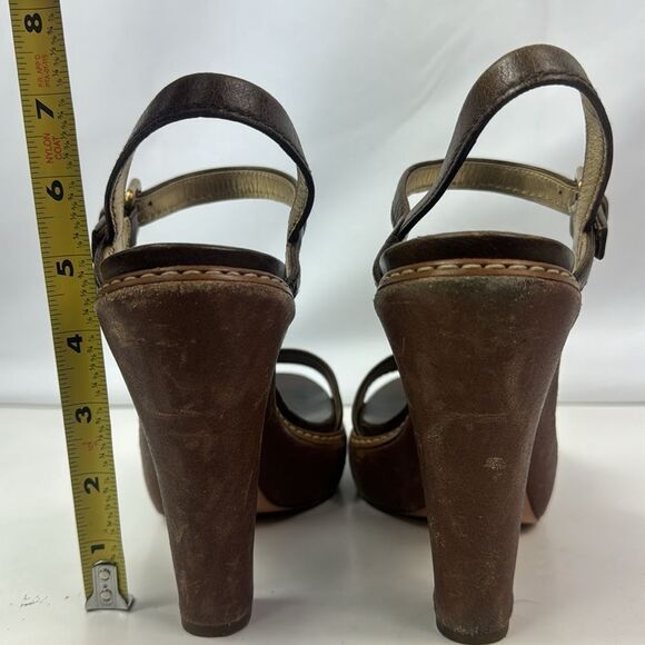 Prada Niciolla Platform Sagentle Worn Platform Shoes - Picture 6 of 16